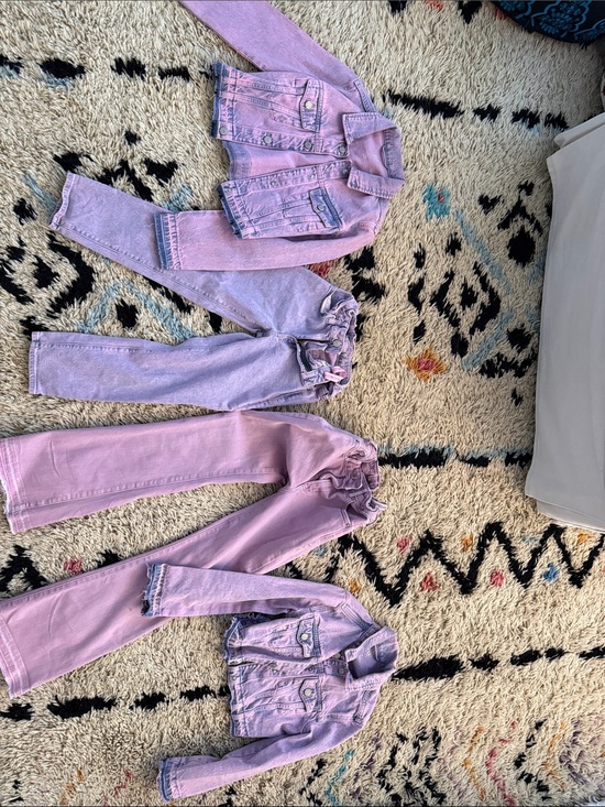 GAP Other - GAP Lavender/Pink Kids Denim Jacket and Pants Set